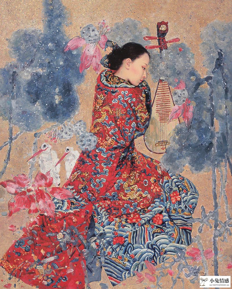 【油画】王俊英《如花女人》