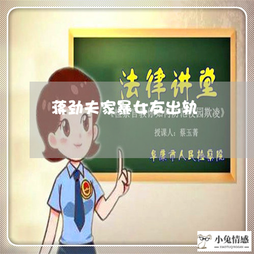 蒋劲夫家暴女友出轨